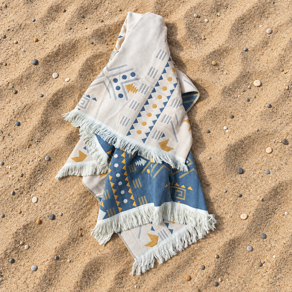 Toalla de Playa Reversible 170x80cm Etnico