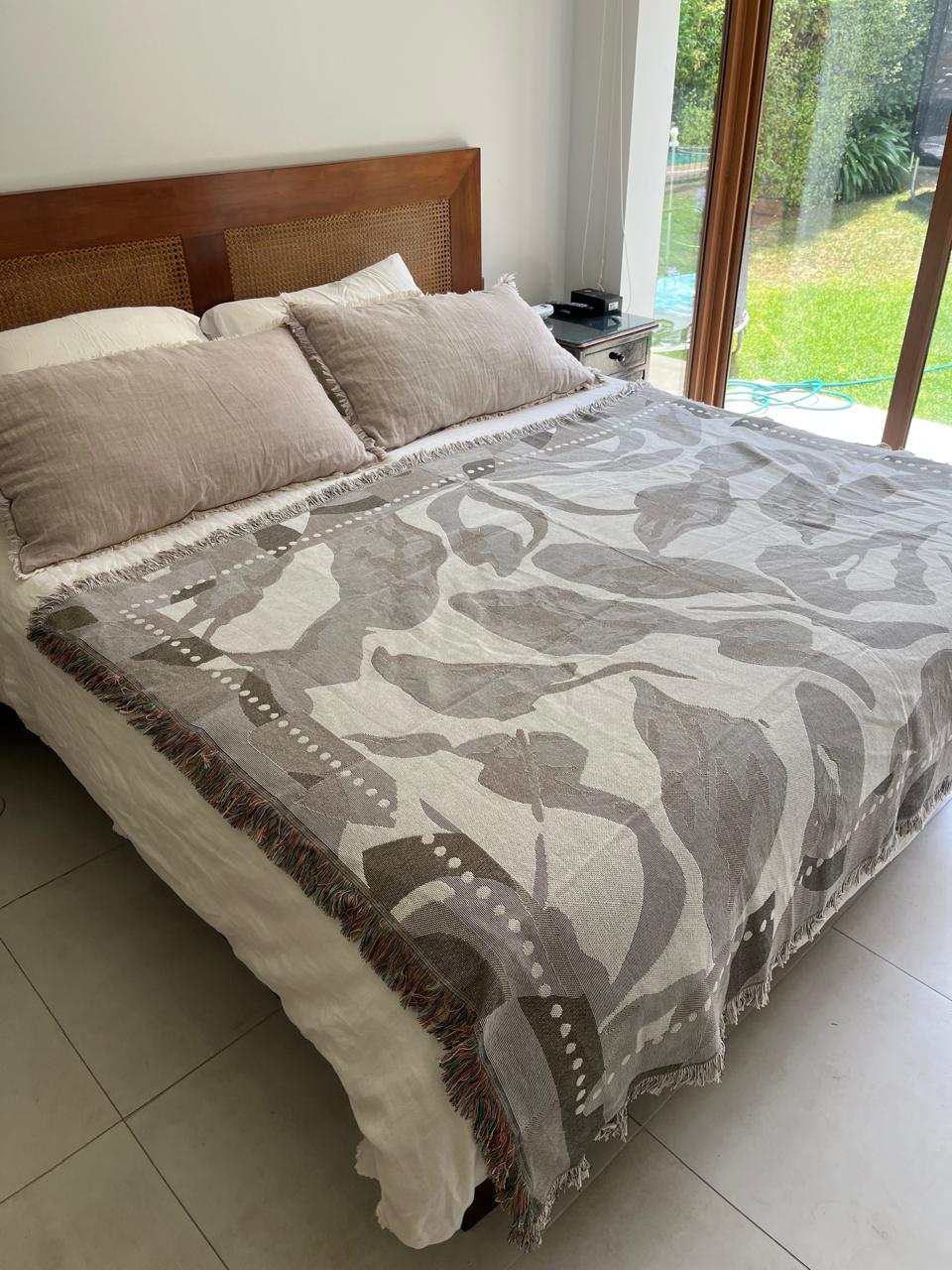 Manta beige 160x210cm
