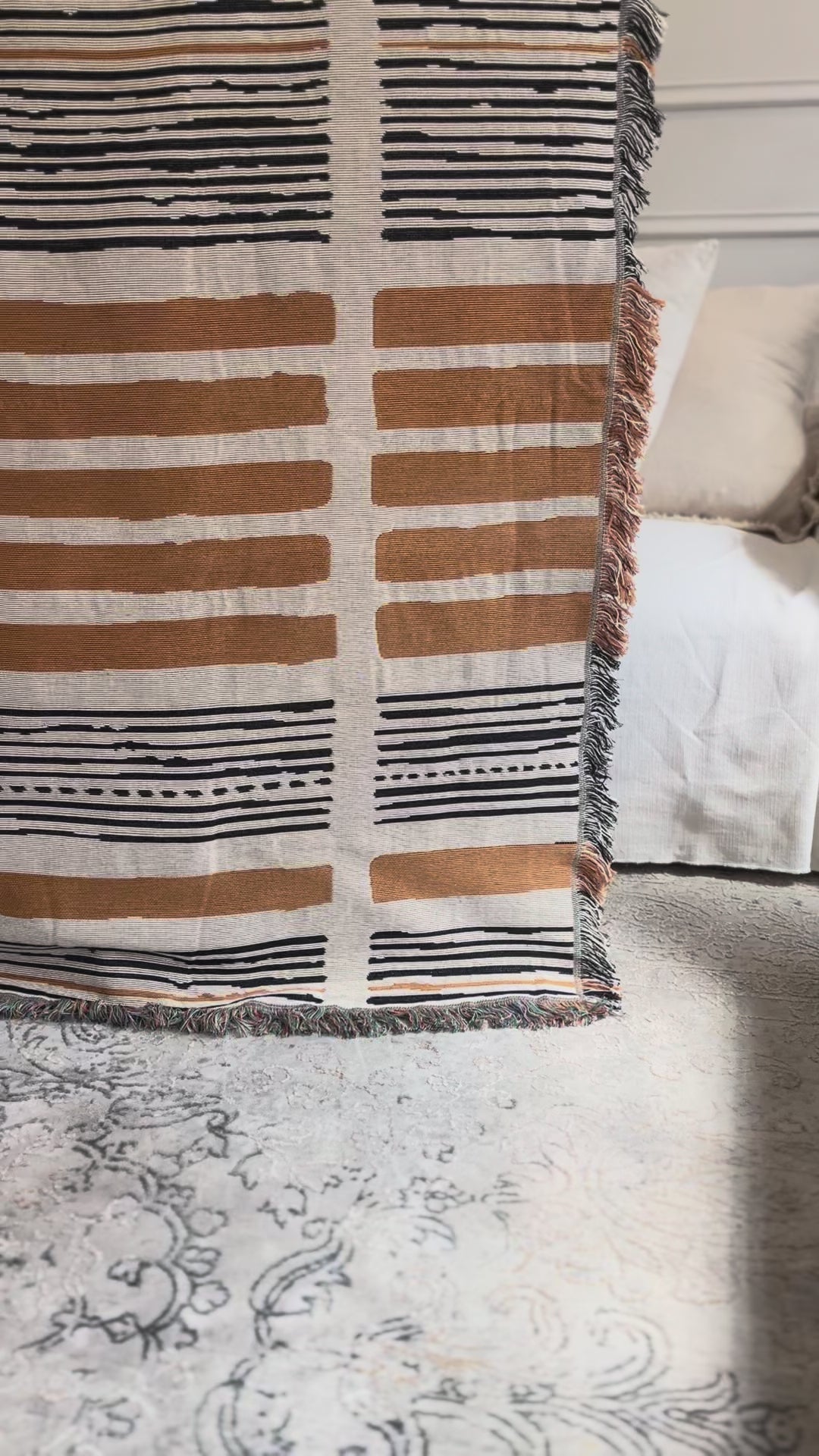 Manta Trama Ocre 160x210cm